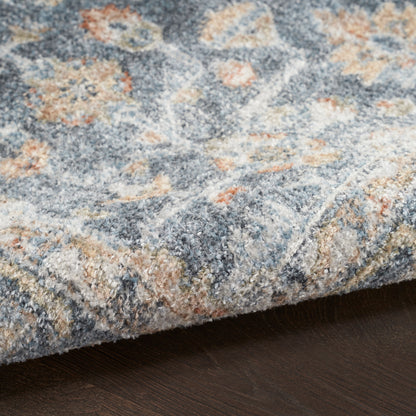 Nourison Astra Grey & Gold Pet Friendly Machine Washable Rug - Texture