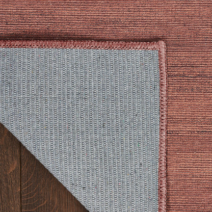 Nourison Essentials Loom Woven Mocha Machine Washable Rug - Corner