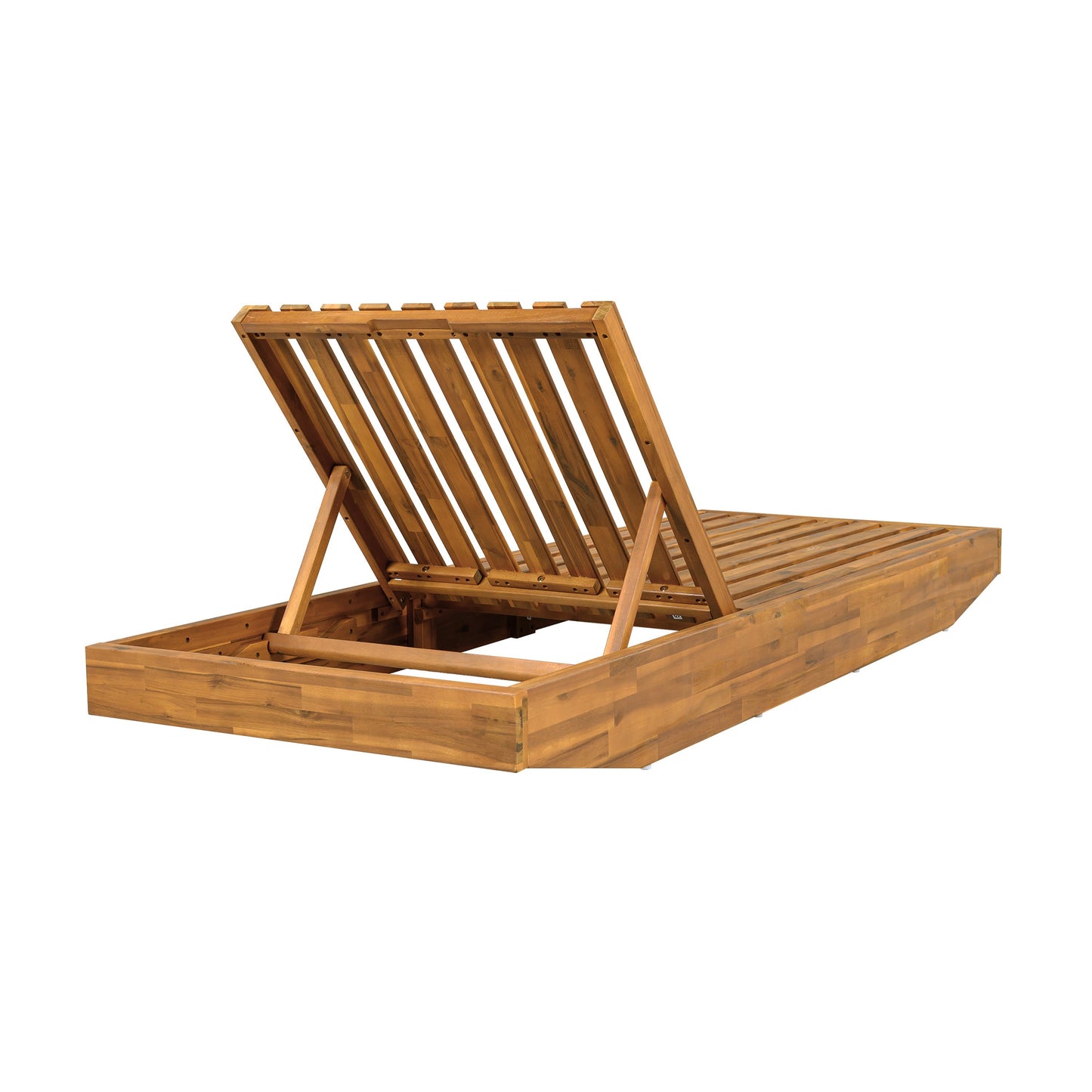 Acacia Wood Outdoor Chaise Lounge