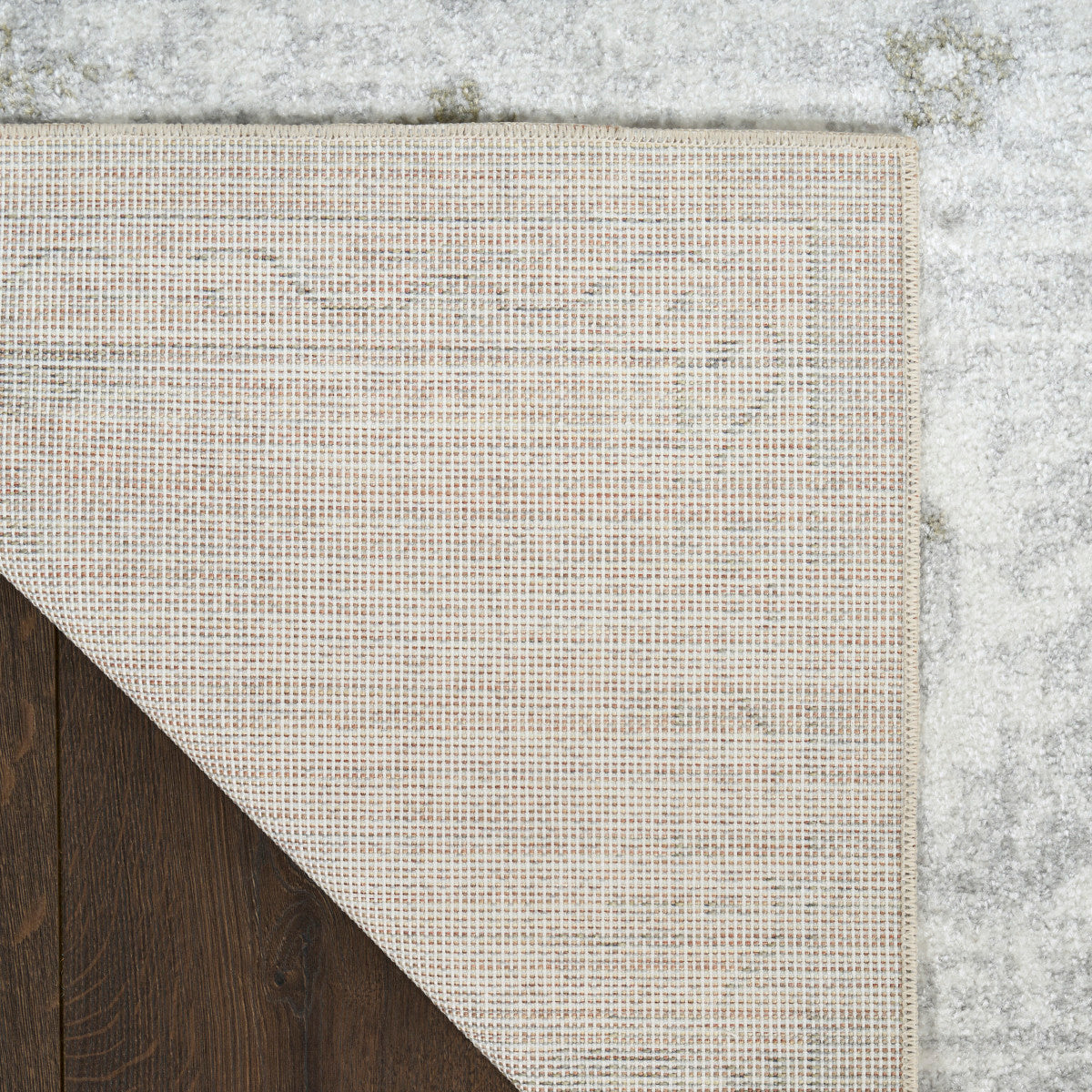 Nourison Astra Ivory Pet Friendly Machine Washable Rug - Corner
