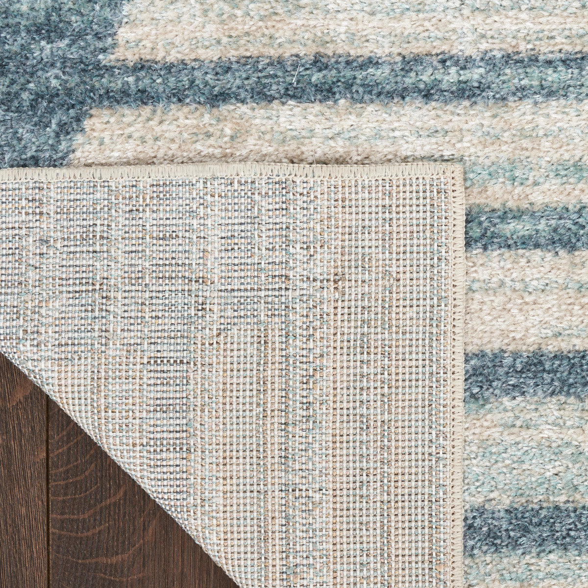 Nourison Astra Blue Pet Friendly Machine Washable Rug - Corner