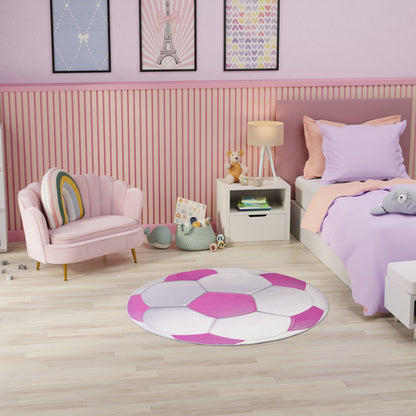 Nourison Imagination Pink Machine Washable Rug - Room Scene