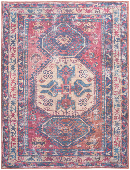Nourison New Concept Red & Navy Machine Washable Rug - Main