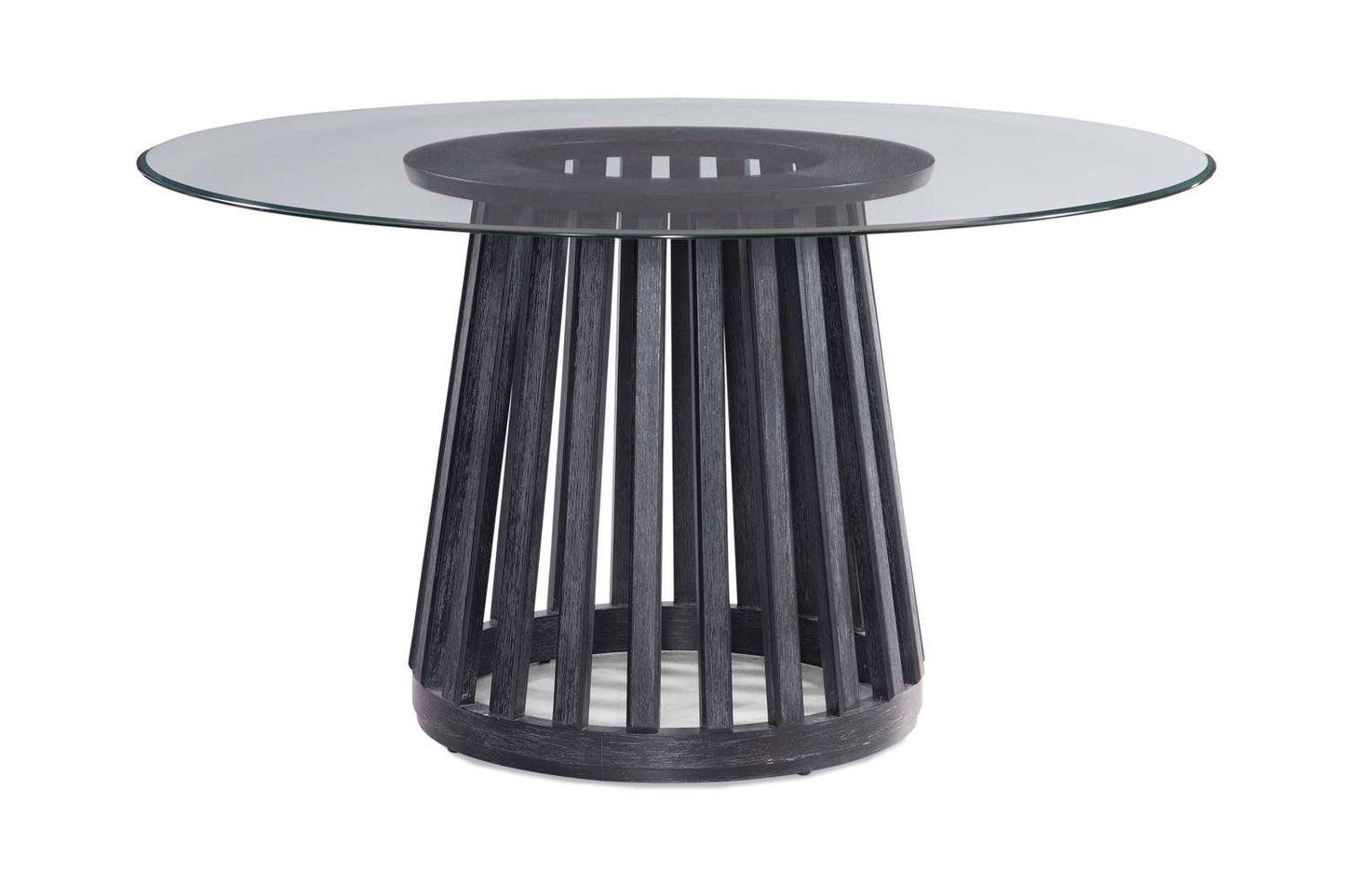 Mateo Dining Table - Glass Top - Straight On
