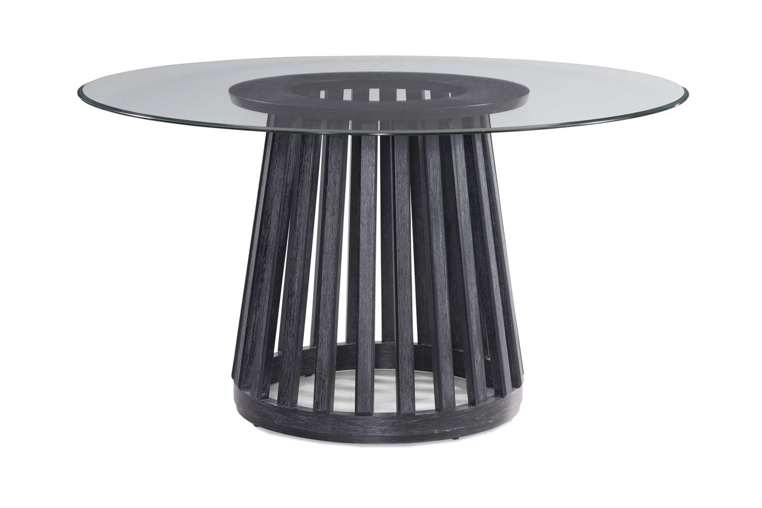 Mateo Dining Table - Glass Top - Straight On