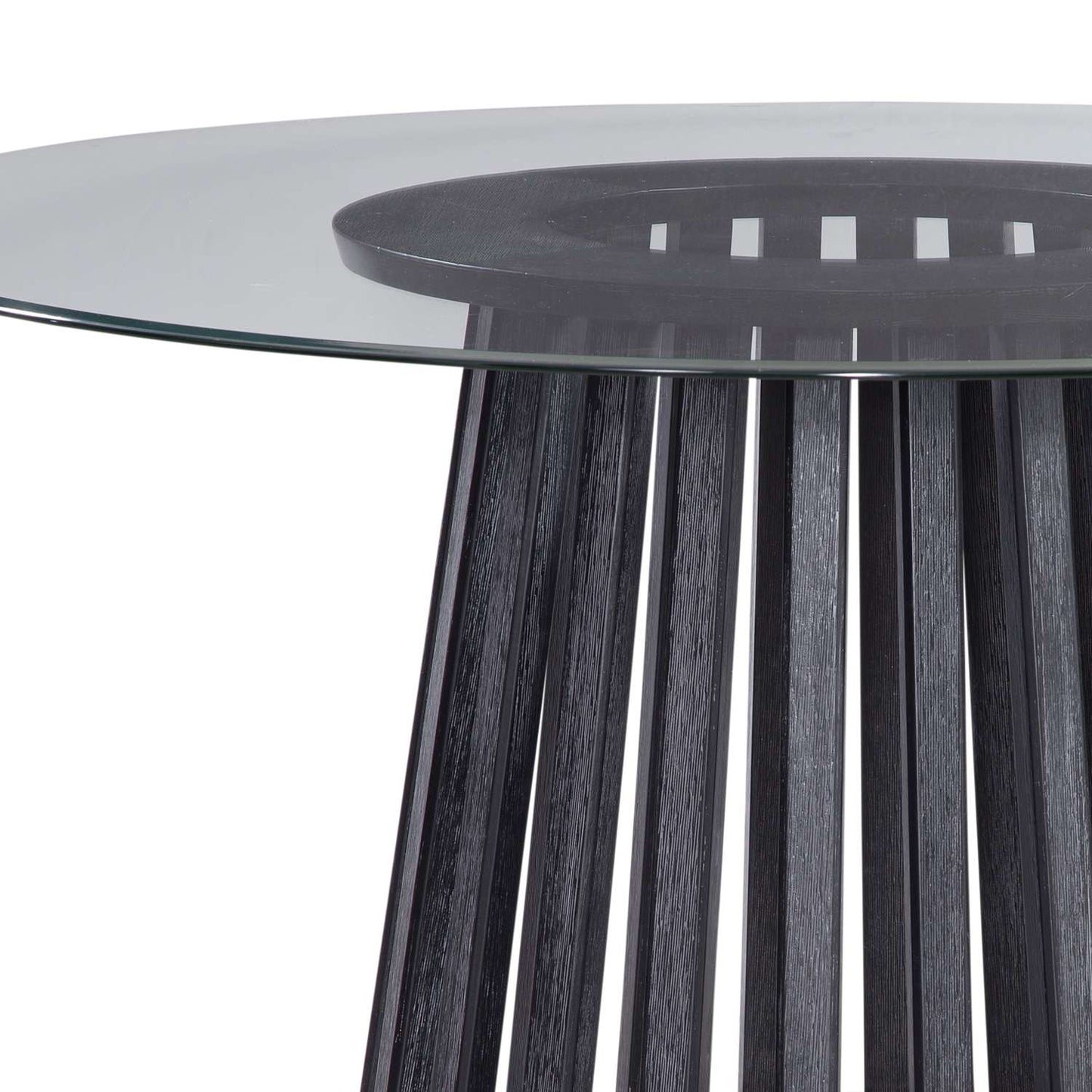 Mateo Dining Table - Glass Top - Detail