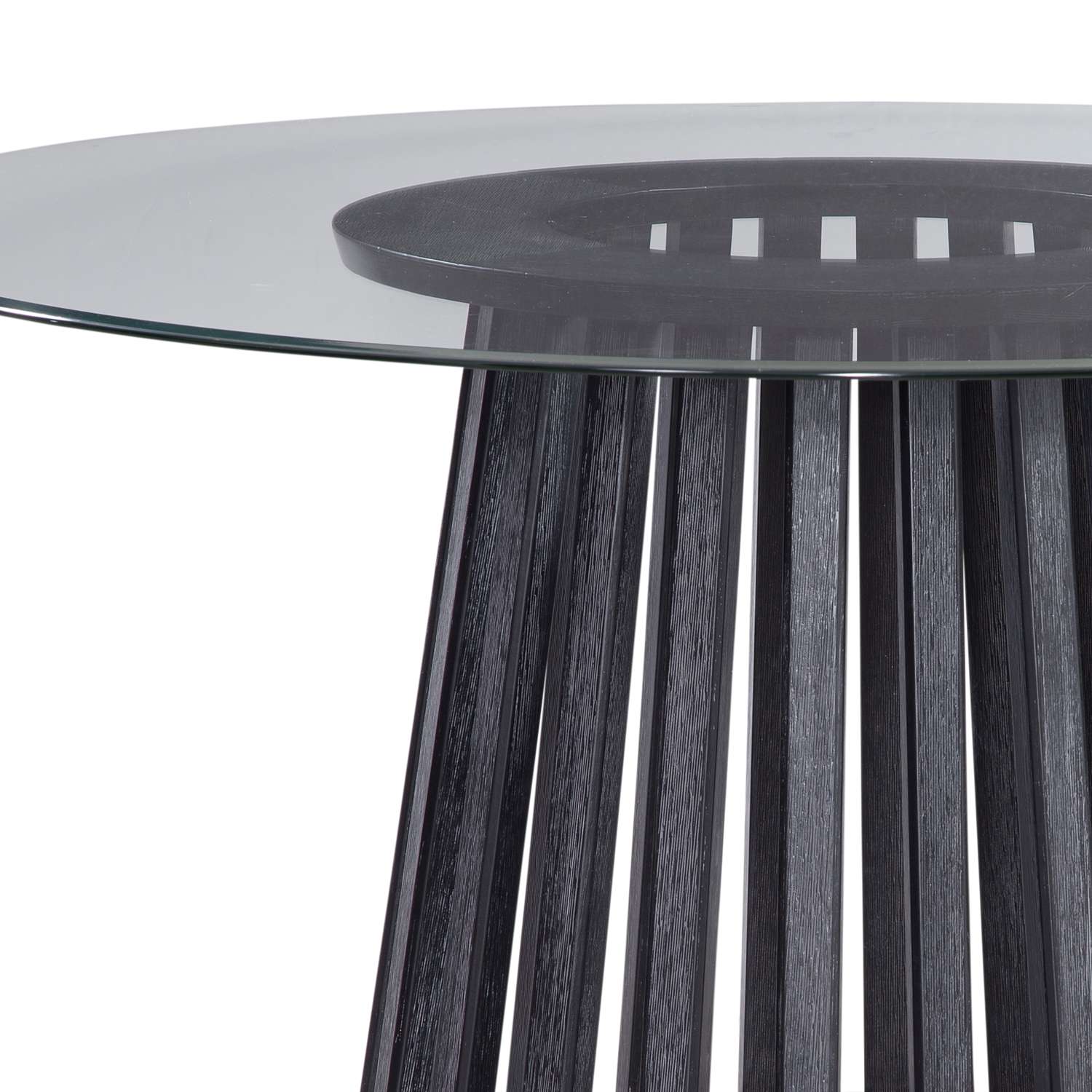 Mateo Dining Table - Glass Top - Detail