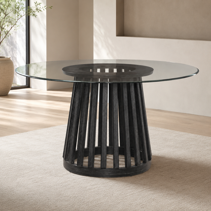 Mateo Dining Table - Glass Top - Main