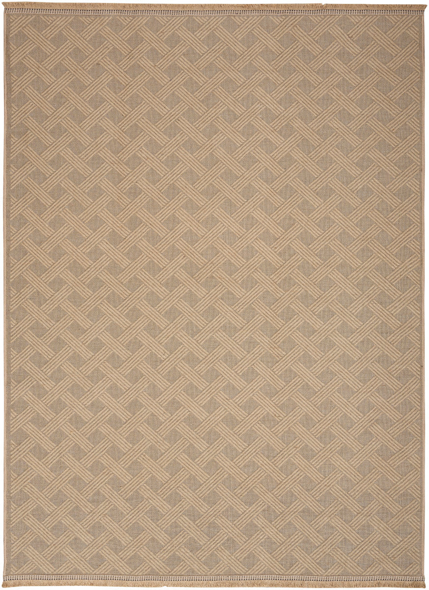 Nourison Jute Loom Woven Natural Machine Washable Rug - 3'11" x 5'11"