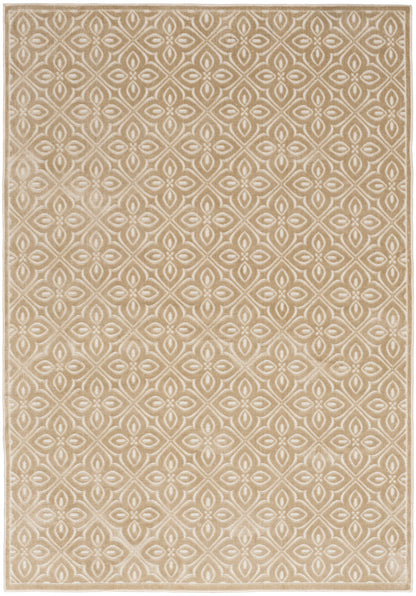 Nourison Charm Beige & Ivory Pet Friendly Machine Washable Rug - 5' x 7'