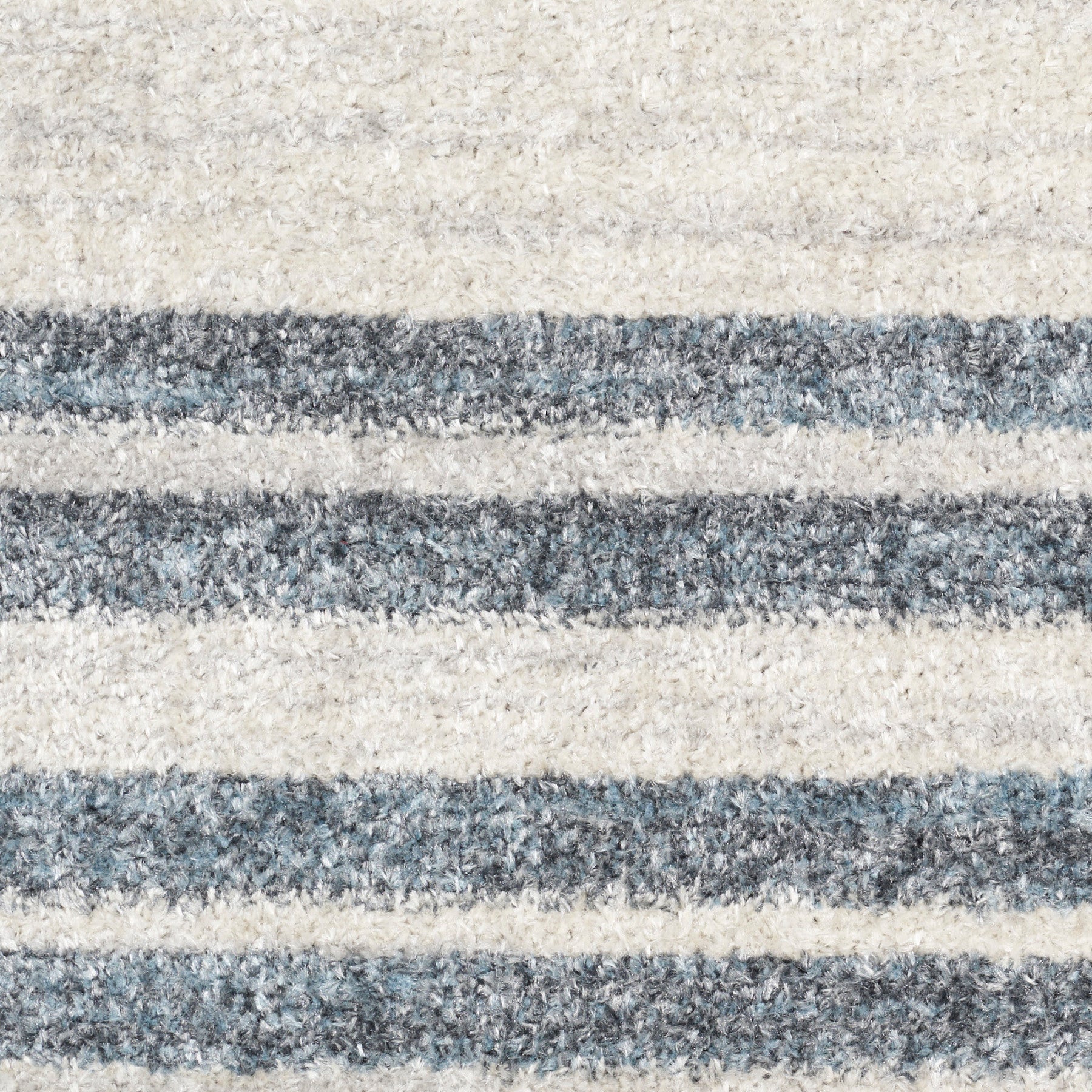 Nourison Astra Ivory & Blue Pet Friendly Machine Washable Rug - Swatch