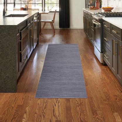 Nourison Essentials Loom Woven Navy Machine Washable Rug - Room Scene