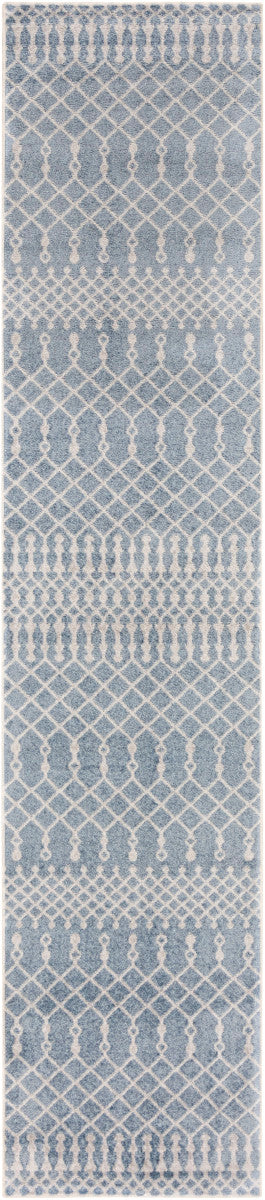 Nourison Astra Blue Pet Friendly Machine Washable Rug - 2'2" x 8'