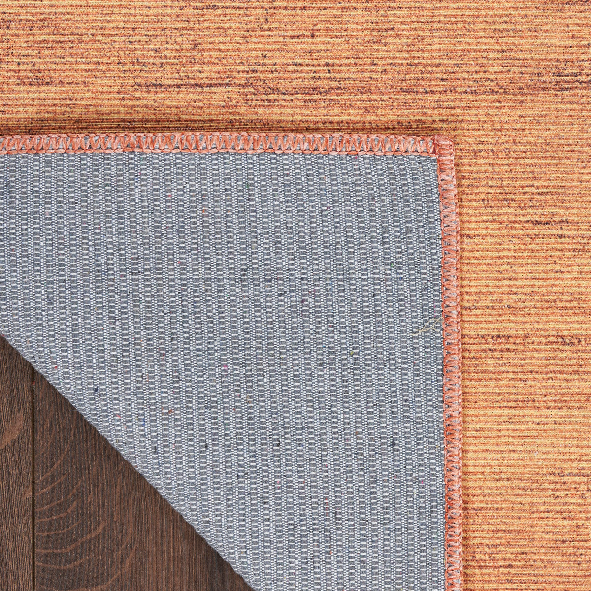 Nourison Essentials Loom Woven Copper Machine Washable Rug - Corner