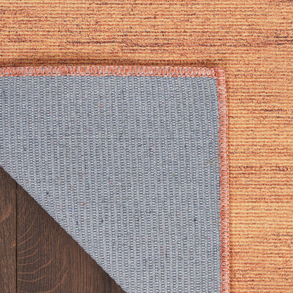Nourison Essentials Loom Woven Copper Machine Washable Rug - Corner