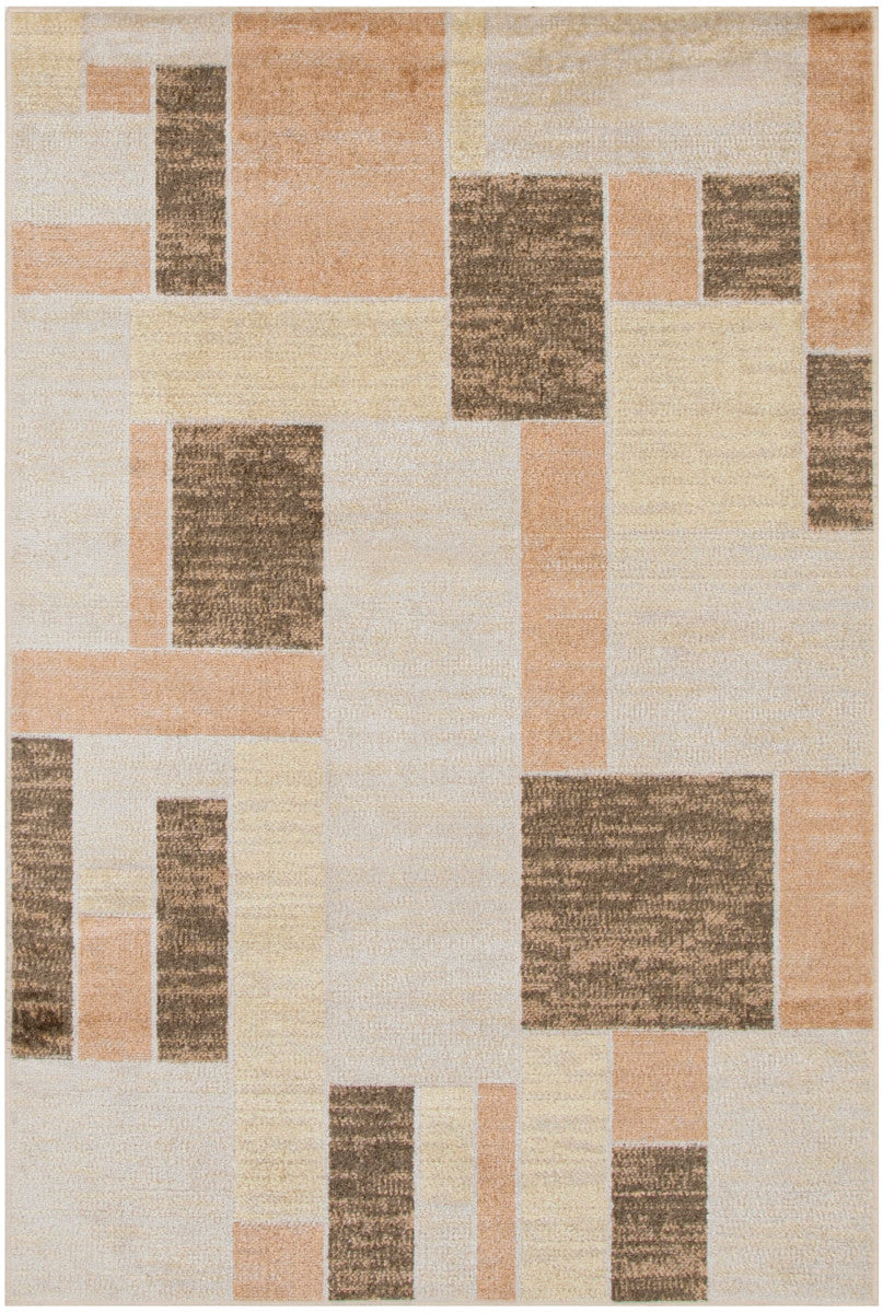 Nourison Astra Beige & Multicolor Pet Friendly Machine Washable Rug - 3'3" x 5'
