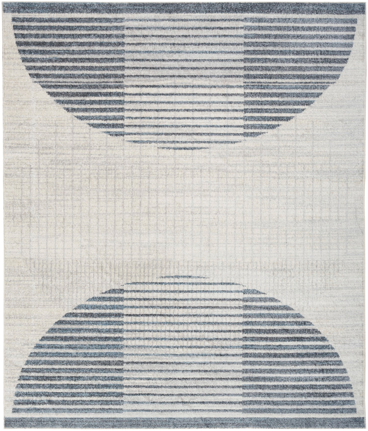 Nourison Astra Ivory & Blue Pet Friendly Machine Washable Rug - Main