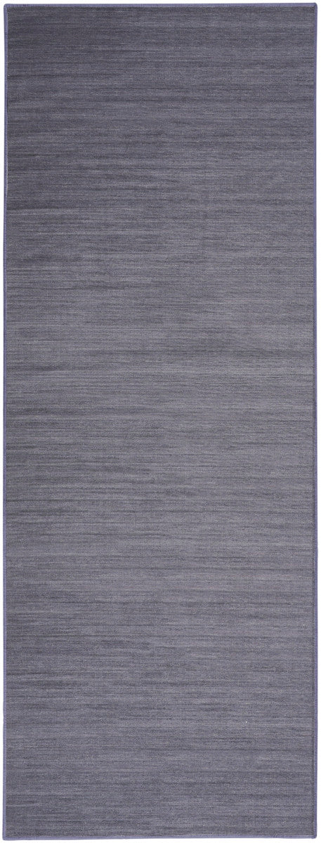 Nourison Essentials Loom Woven Navy Machine Washable Rug - 2'2" x 8'