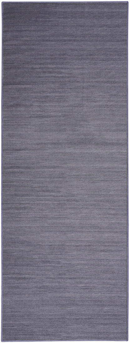 Nourison Essentials Loom Woven Navy Machine Washable Rug - 2'2" x 8'