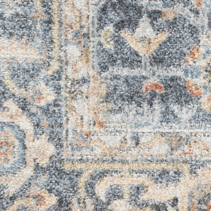 Nourison Astra Grey & Gold Pet Friendly Machine Washable Rug - Swatch