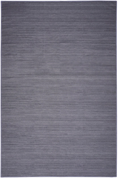 Nourison Essentials Loom Woven Navy Machine Washable Rug - 5'3" x 7'3"