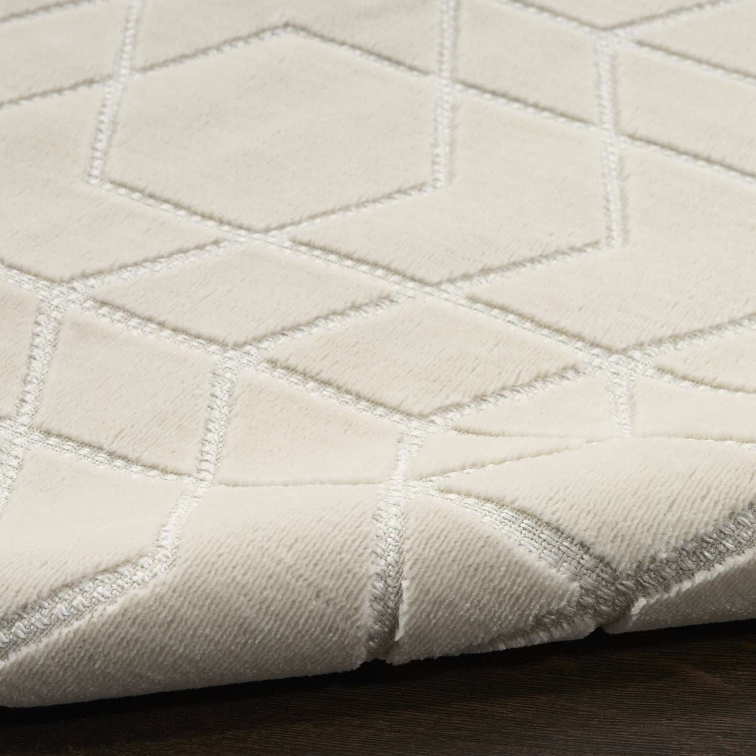 Nourison Charm Ivory Pet Friendly Machine Washable Rug - Texture