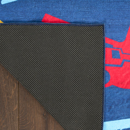 Nourison Imagination Navy & Multicolor Machine Washable Rug - Corner