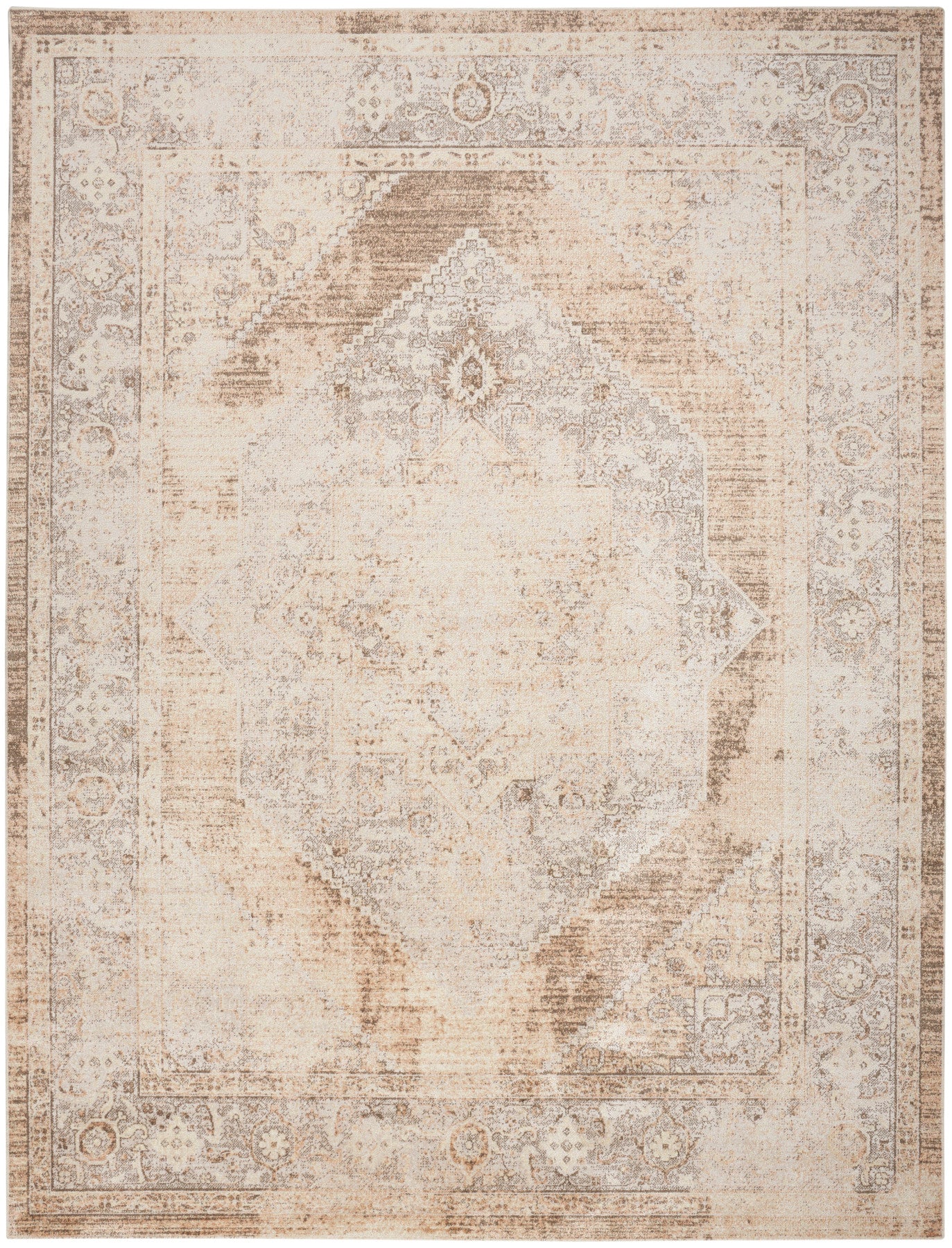 Nourison Astra Beige Pet Friendly Machine Washable Rug - Main