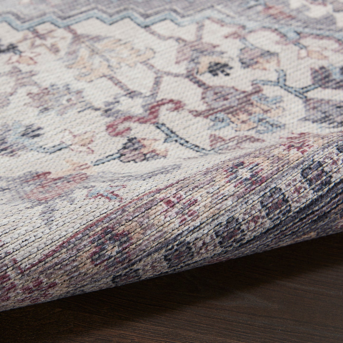 Nourison New Concept Grey Machine Washable Rug - Texture