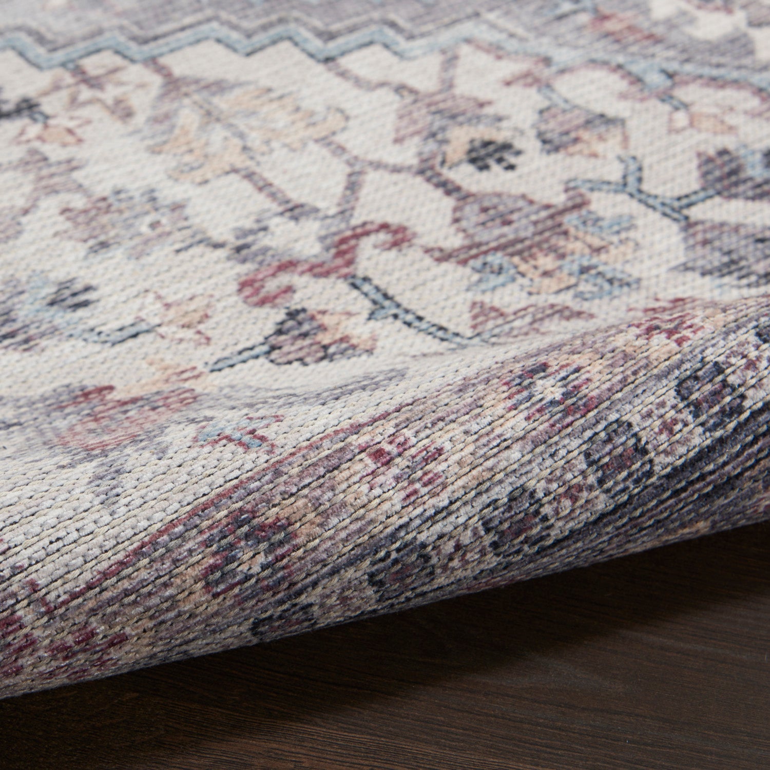 Nourison New Concept Grey Machine Washable Rug - Texture