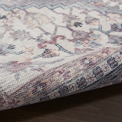 Nourison New Concept Grey Machine Washable Rug - Texture