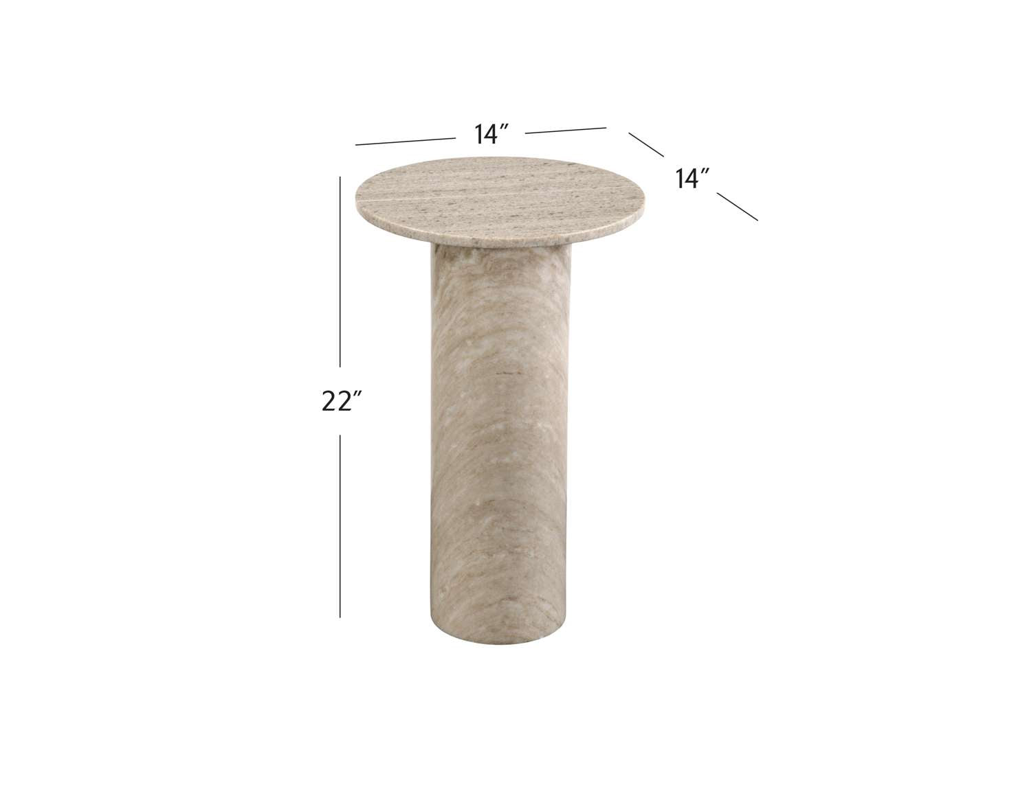 Claude Accent Table - Dimensional