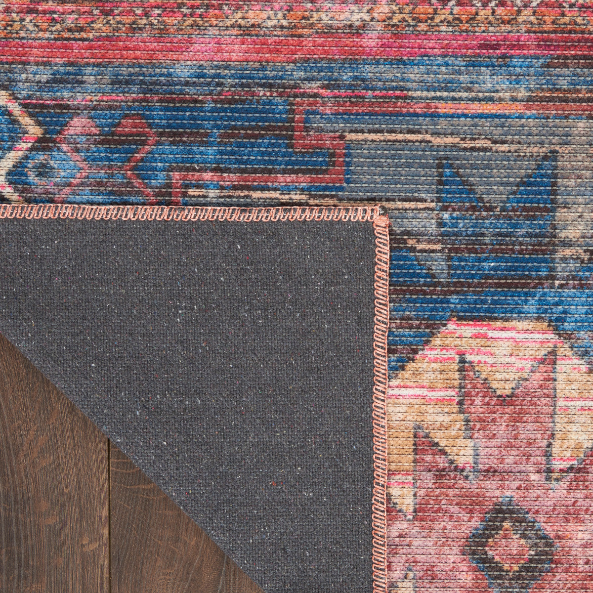 Nourison New Concept Multicolor Machine Washable Rug - Corner