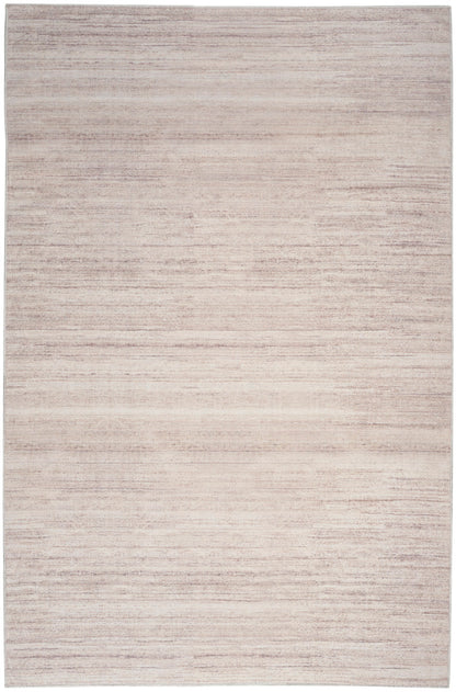 Nourison Essentials Loom Woven Ivory & Mocha Machine Washable Rug - 5'3" x 7'3"