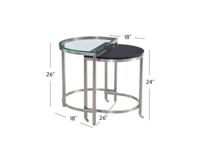 Hensley Bunching End Table - Dimensional