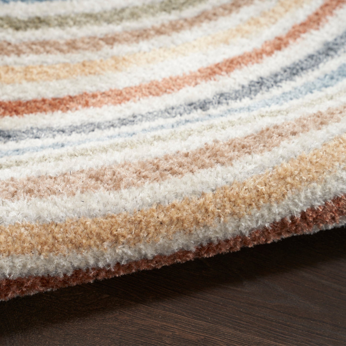 Nourison Astra Ivory & Multicolor Pet Friendly Machine Washable Rug - Texture