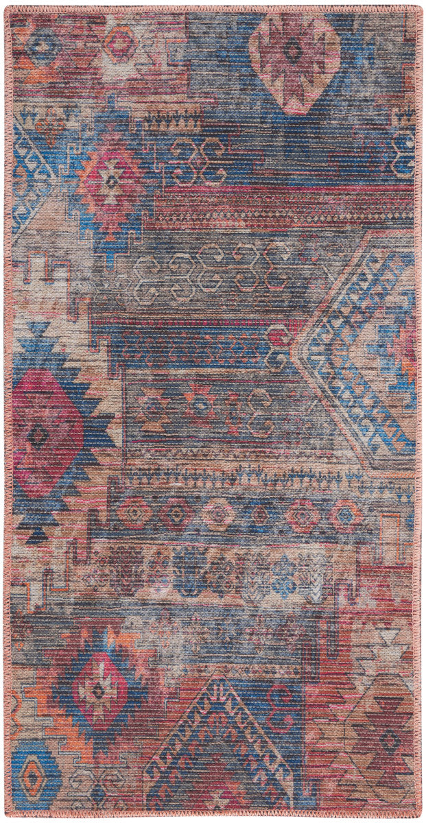 Nourison New Concept Multicolor Machine Washable Rug - 2' x 3'9"