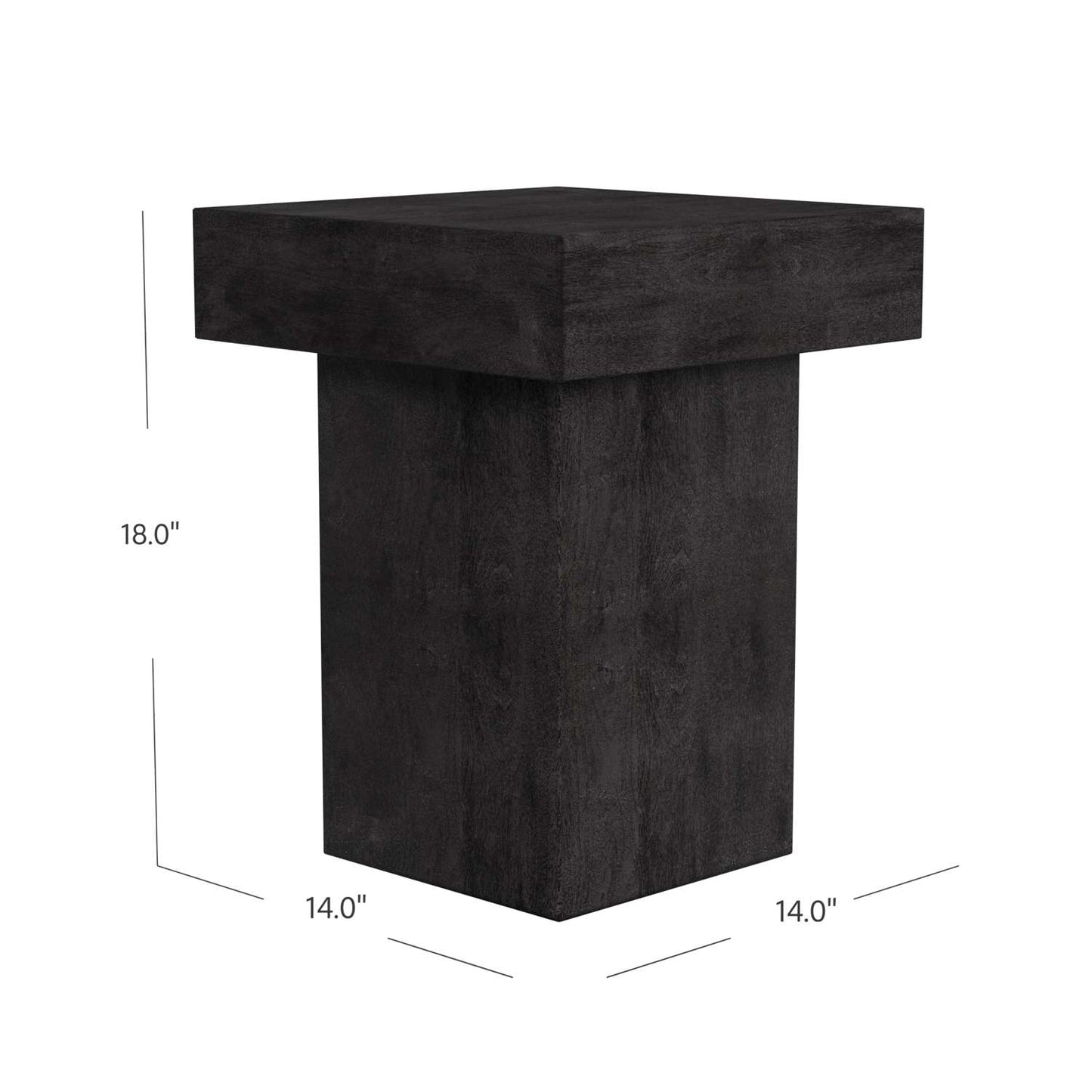 Padula Square End Table - Dimensional