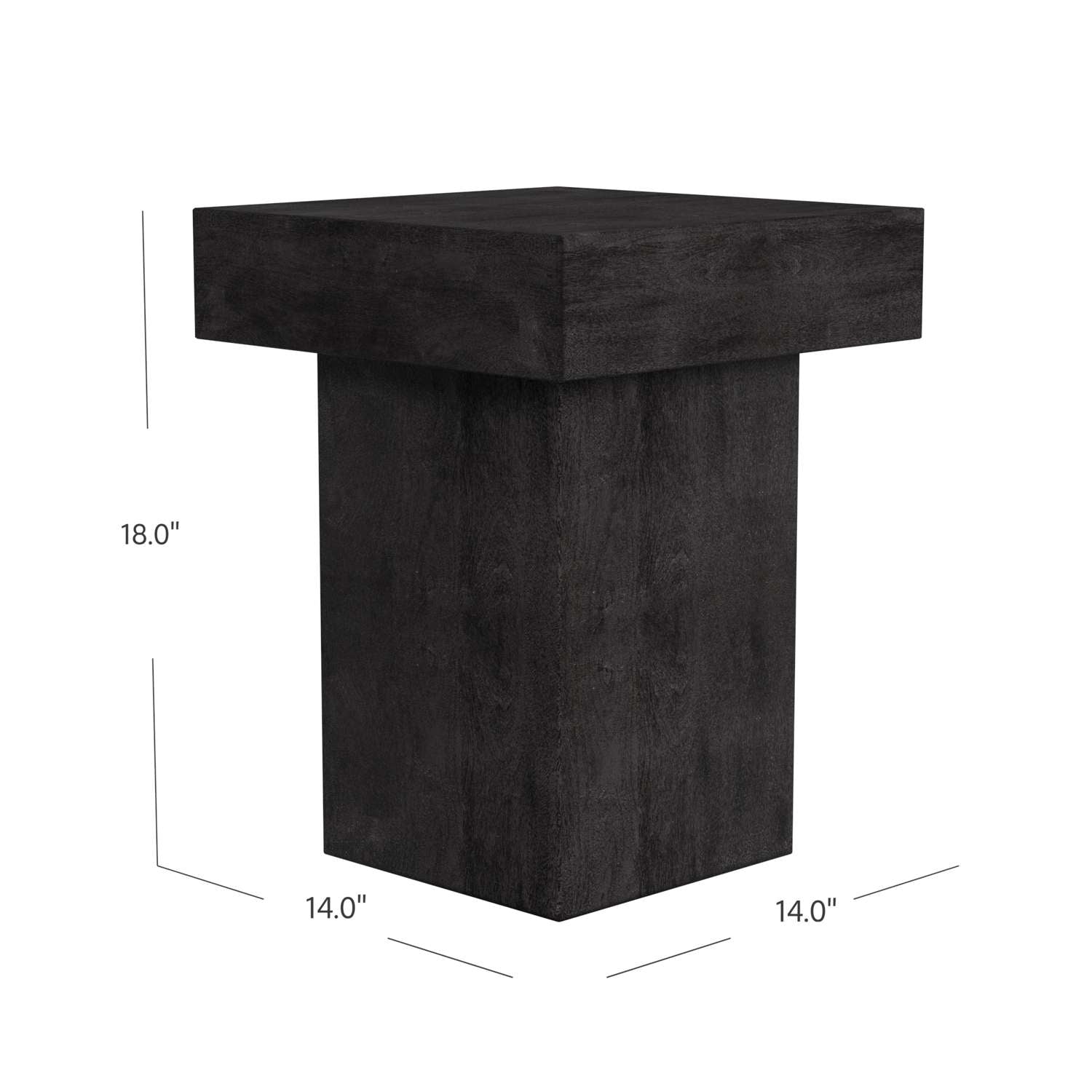 Padula Square End Table - Dimensional