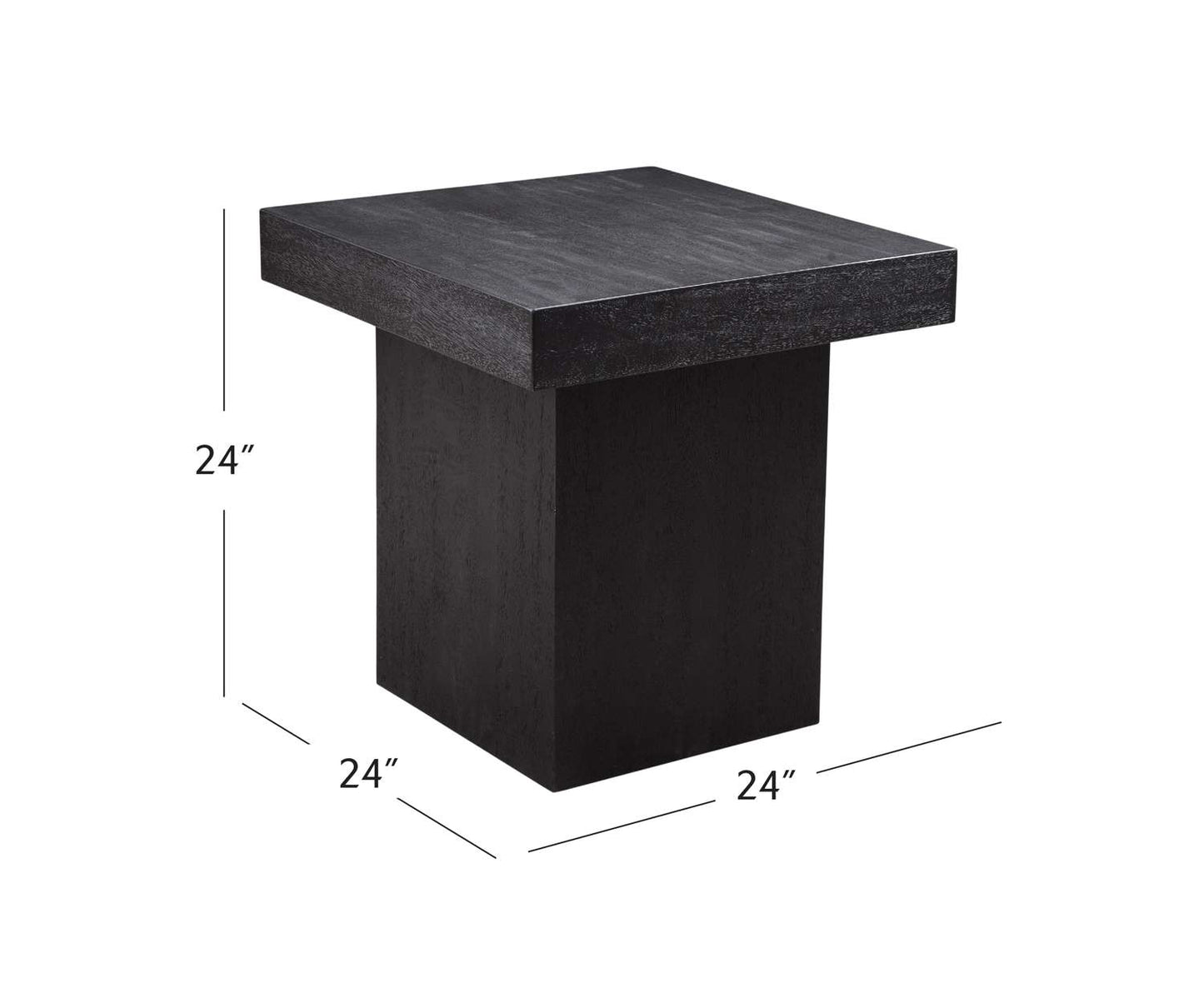 Padula Large End Table - Dimensional