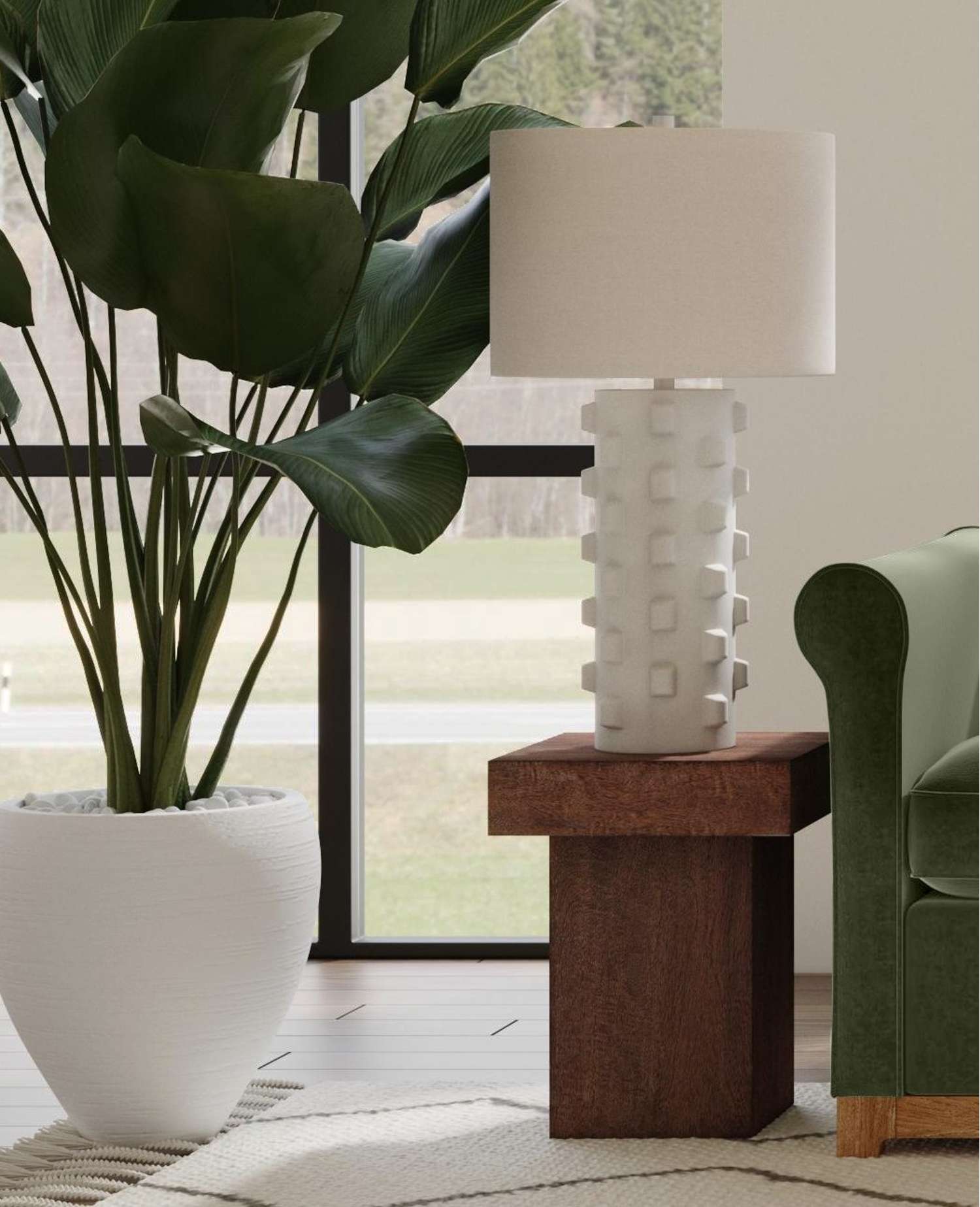 Padula Brown Oak Small End Table - Additional