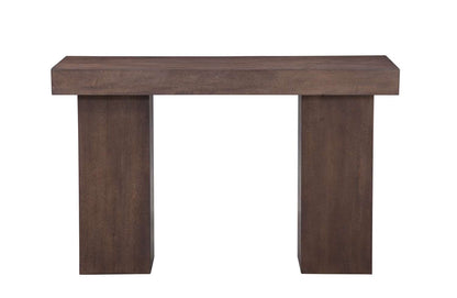 Padula Brown Oak Console - Straight On
