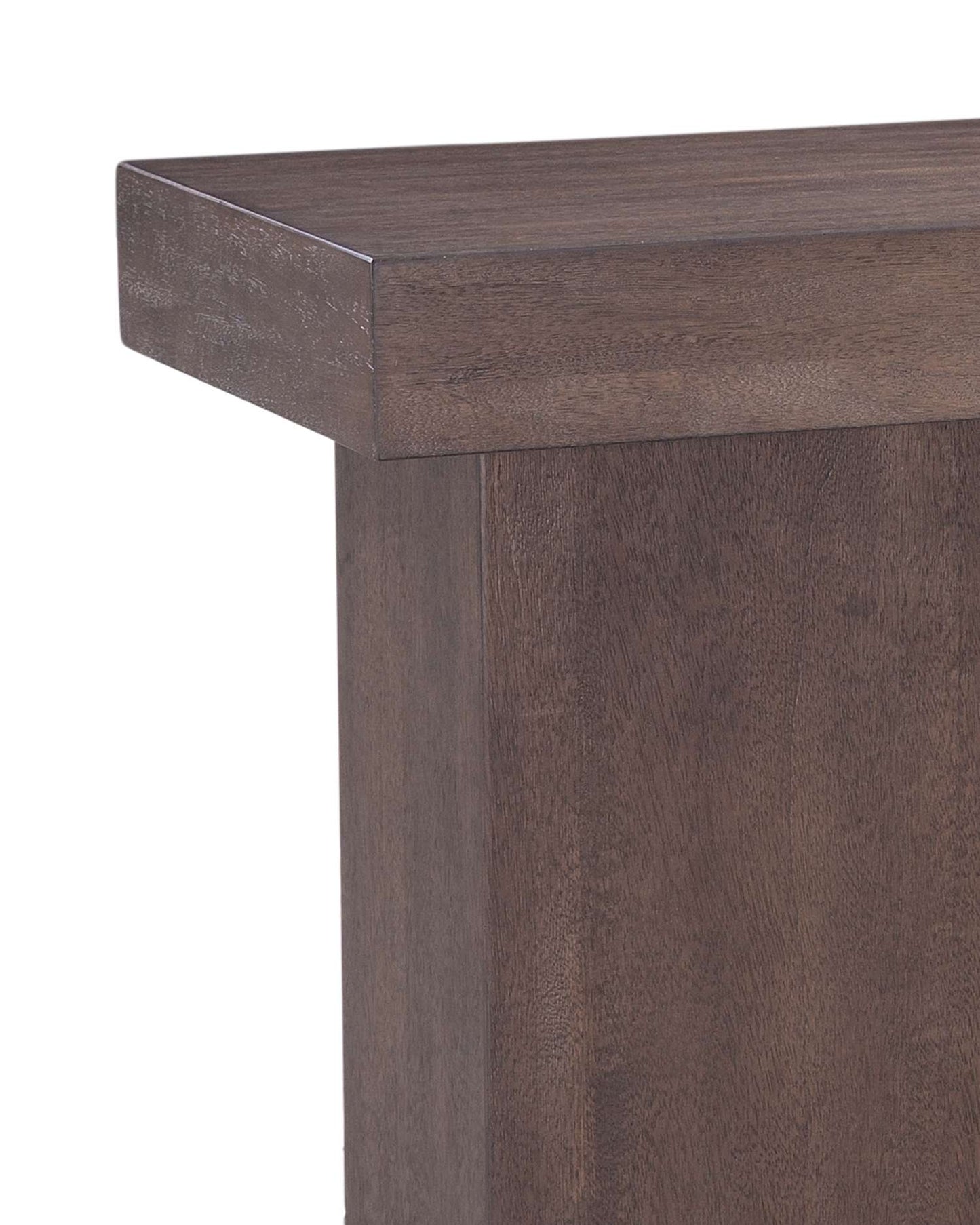 Padula Brown Oak Console - Detail