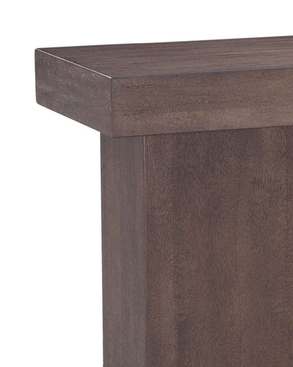 Padula Brown Oak Console - Detail