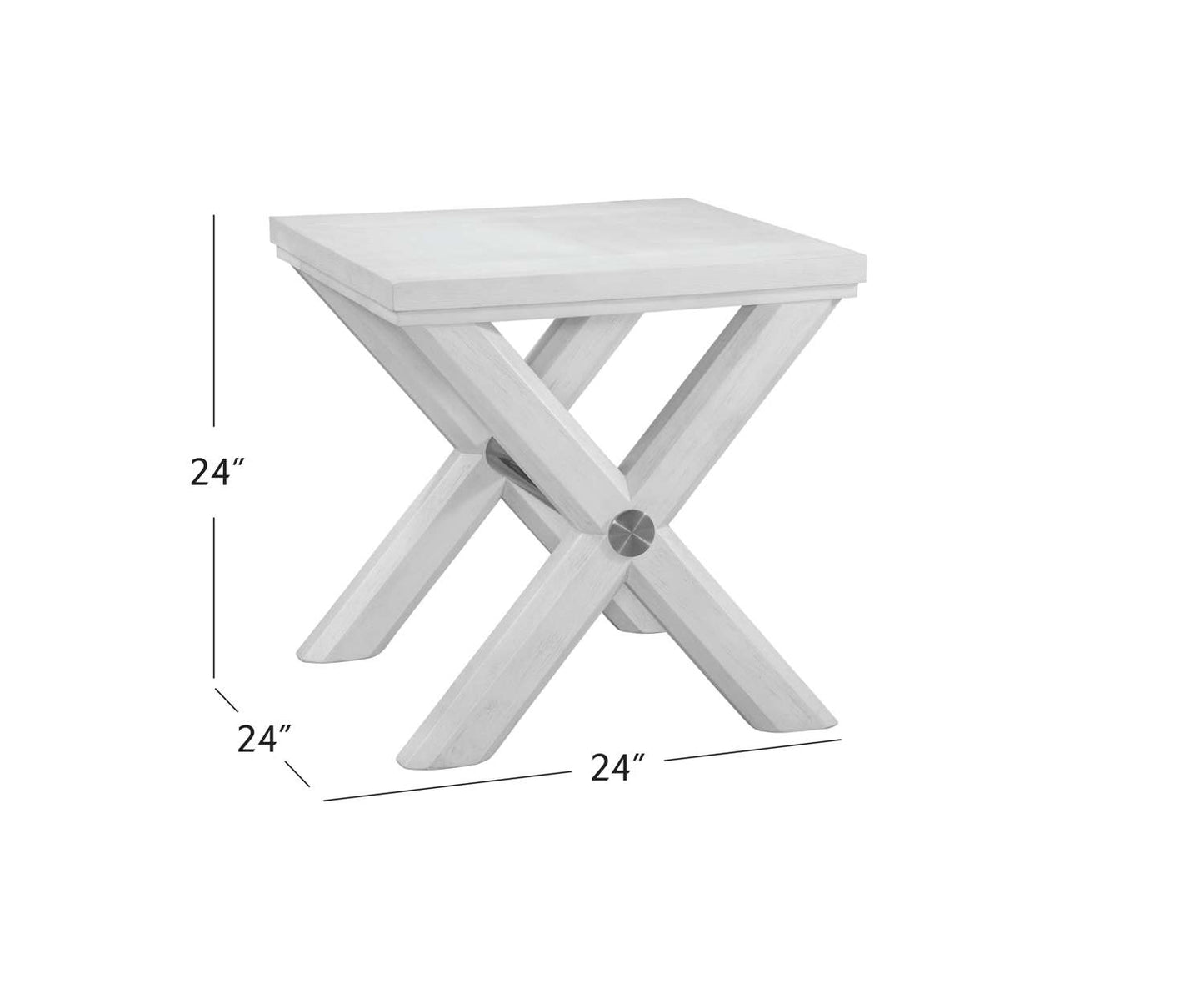 Nadine End Table - Dimensional