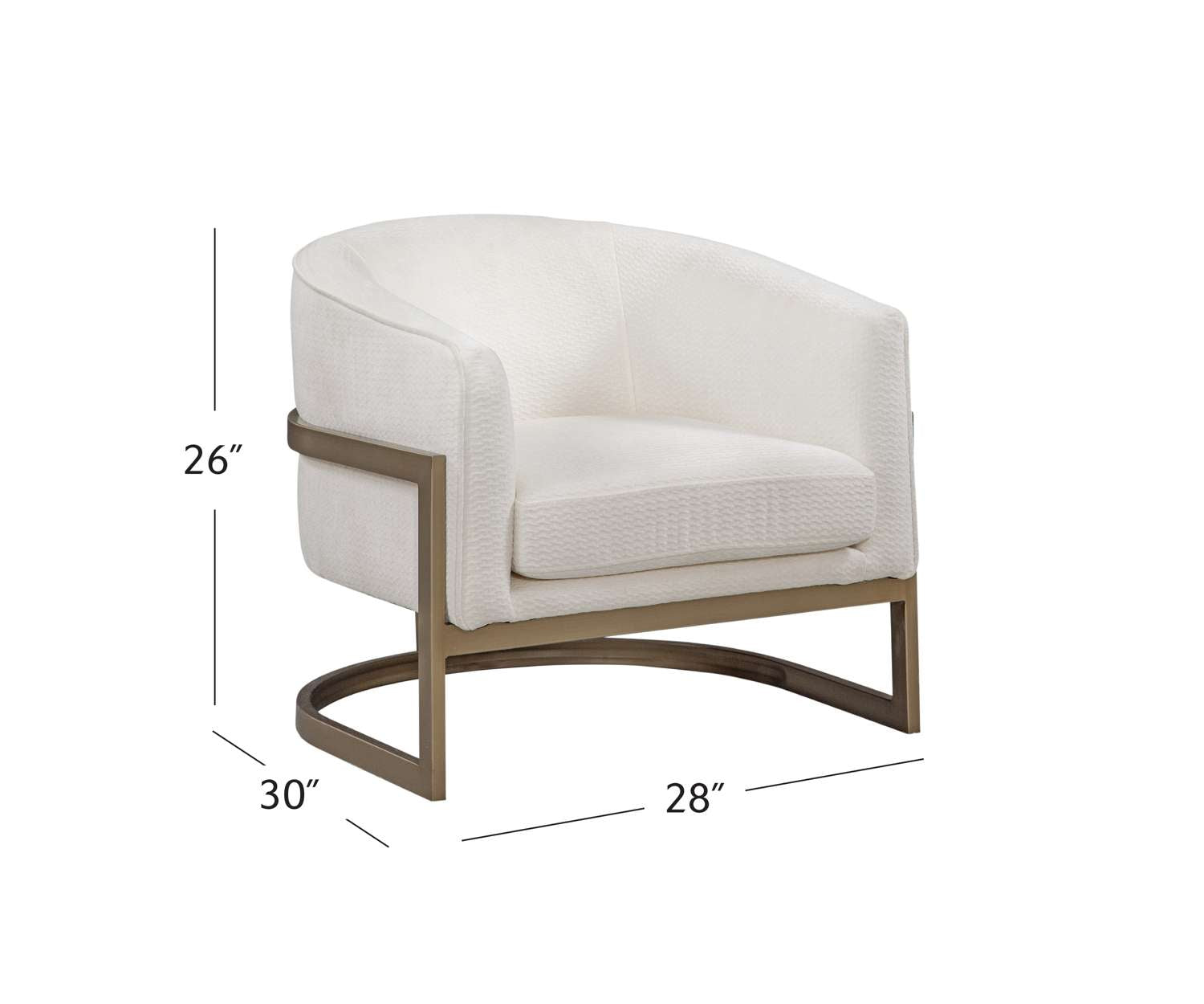 Neve Accent Chair - Dimensional