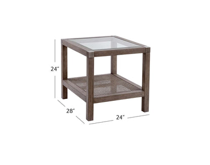 Calum End Table - Dimensional