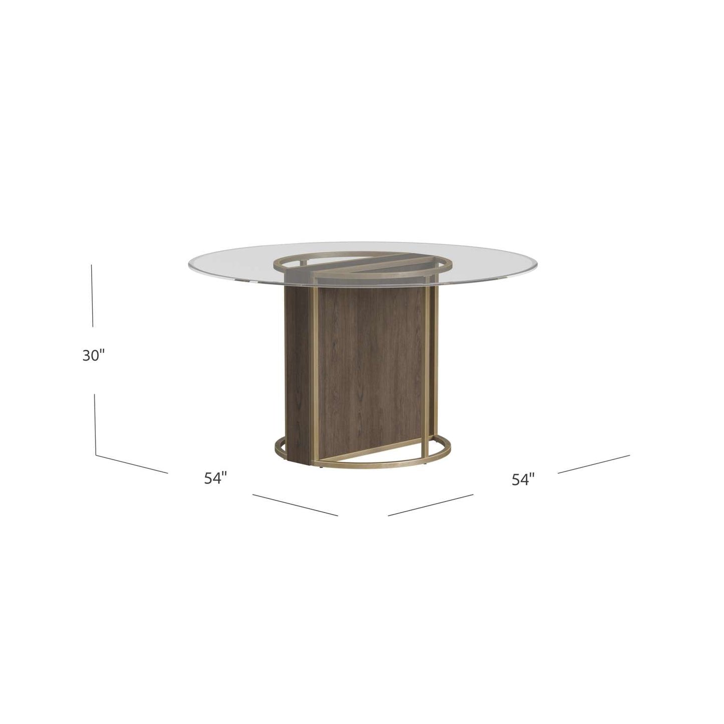 Stefan Dining Table - Dimensional
