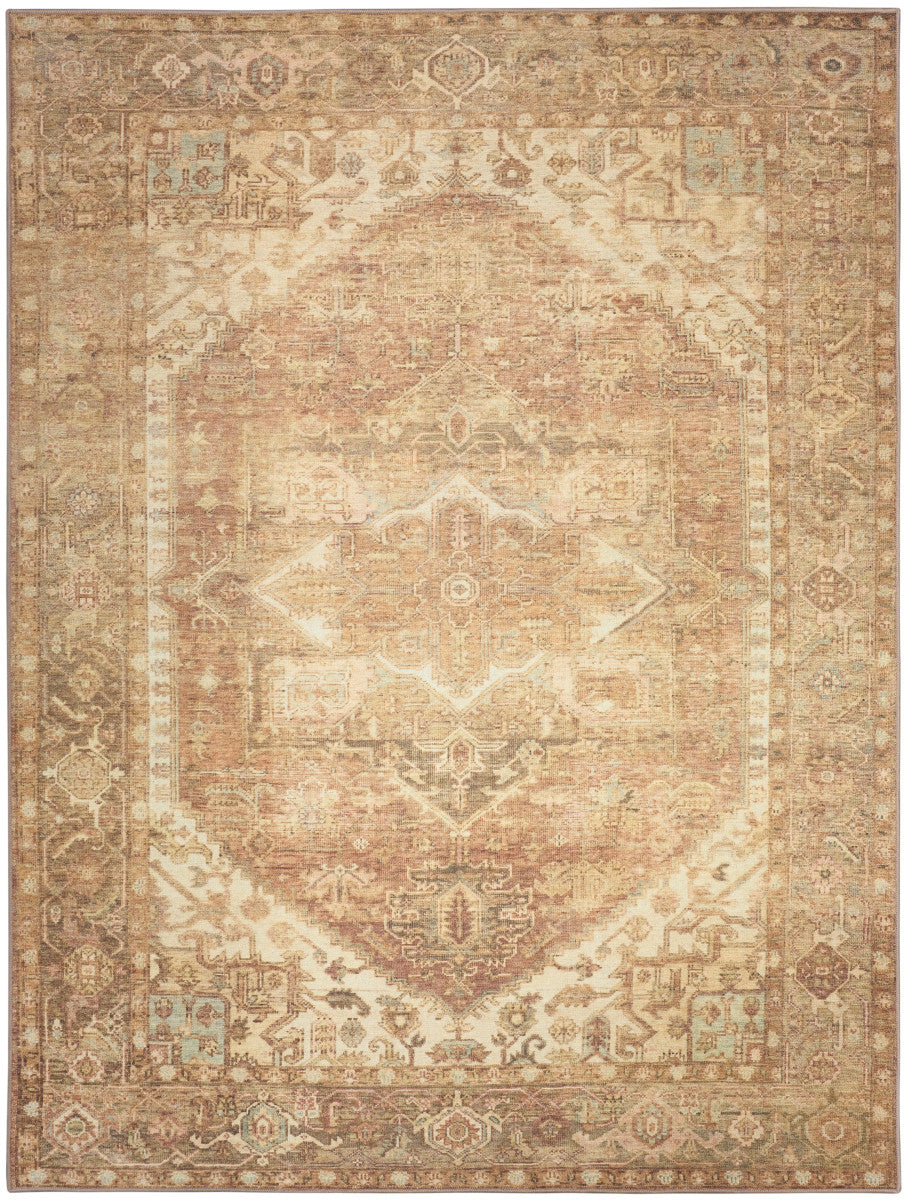 Nourison Vintage Gold Machine Washable Rug - 9'10" x 13'2"