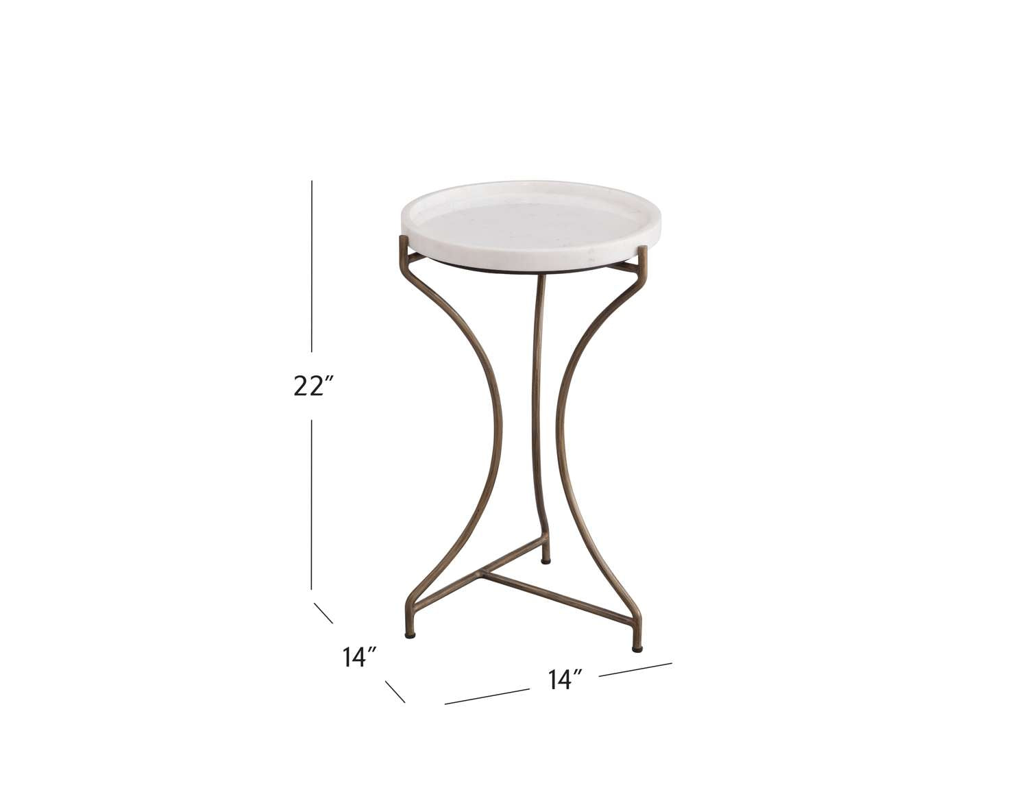 McGowan Accent Table - Dimensional